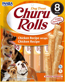 INABA Churu Rolls Chicken 8x12g koertele mõeldud kanawrapid
