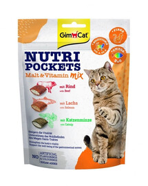 GIMCAT Nutri Pockets Malt&Vitamin mix 150 g linnasevitamiinide maiuspala kassidele