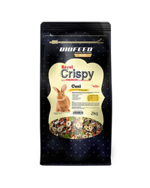 BIOFEED Royal Crispy premium-toit täiskasvanud küülikutele 2 kg