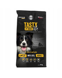 BIOFEED TASTY LIFE Premium kanaga keskmist ja suurt tõugu koertele 15 kg