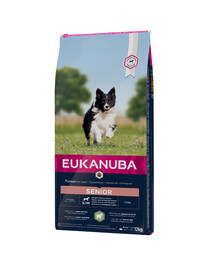 Eukanuba Senior All Breeds Lamb & Rice 12 kg vanemate väikeste ja keskmiste tõugude koertele mõeldud toit lambaliha ja riisiga.