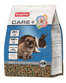 BEAPHAR Care+ Rabbit Senior Pokarm Dla Królika Starszego 1,5 kg vanematele küülikutele 1,5 kg