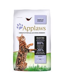 APPLAWS Dry cat Adult kuivtoit täiskasvanud kassidele kana- ja pardilihaga 7,5 kg
