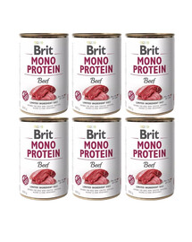 BRIT BRIT Mono Protein Beef 6x400 g monoproteiinne toit veiseliha