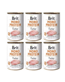 BRIT Mono Protein Turkey 6x400 g monoproteiinne kalkunisööt