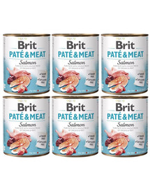BRIT Pate&Meat salmon 6x800 g  Lõhepasteet koertele