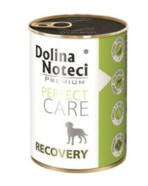 DOLINA NOTECI Perfect Care Recovery 400 g x 6 toit igat tõugu täiskasvanud koertele. pärast operatsiooni või söögiisu puudumise korral.
