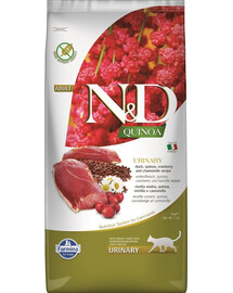 FARMINA N&D Cat kassitoit quinoa ja part 5 kg uriinisüsteemile