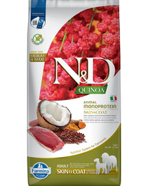 FARMINA N&D Quinoa Skin&Coat Duck&Coconut Adult 7 kg part ja kookos täiskasvanud koertele