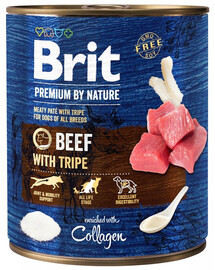 BRIT Premium by Nature 800 g veiseliha ja sisikondid koertele