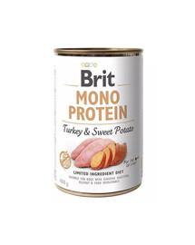BRIT Mono Protein Turkey & Sweet Potato 400 g monoproteiinne toit kalkun ja jamss