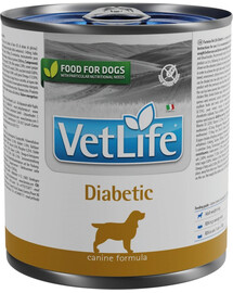 Farmina Vet Life Diabetic terapeutiline toit koertele glükoosi ainevahetuse reguleerimiseks  300 g