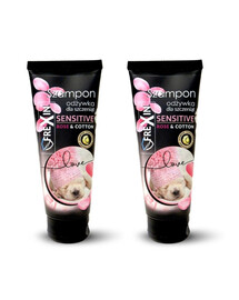 FREXIN Sensitive Šampoon ja palsam kutsikatele Rose & Cotton 2x220 g