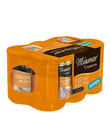 MIAMOR Trinkfein kanasupp kassidele 6 x 135 ml