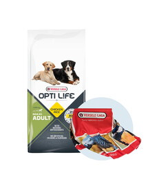 VERSELE-LAGA Opti Life Adult Maxi suurtele ja hiiglaslikele koertele 12,5 kg + rätik TASUTA