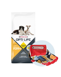 VERSELE-LAGA Opti Life Puppy Medium Linnuliha 12,5 kg + rätik TASUTA