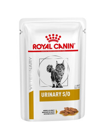 ROYAL CANIN Veterinary Diet Feline Urinary S/O 85 g x 24 tk märgtoit täiskasvanud kassidele, kellel on alumiste kuseteede häired