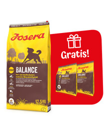 JOSERA Balance 12,5kg vanematele või vähem aktiivsetele koertele + 2 x 900g toitu TASUTA