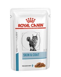 ROYAL CANIN Cat Skin & Coat 48 x 85 g märgtoit täiskasvanud kassidele tundliku nahaga kassidele