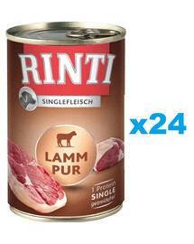 RINTI Singlefleisch Lamb Pure 24x400 g monoproteiinist lambaliha