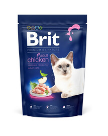 BRIT Cat Premium by Nature chicken Täiskasvanud kassidele kanaga 1,5 kg