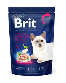 BRIT Cat Premium by Nature Sterilised chicken  kastreeritud kassidele. kanaga 300 g