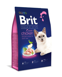 BRIT Cat Premium by Nature Adult chicken  BRIT Cat Premium by Nature Täiskasvanud kassile . kanaga 8 kg