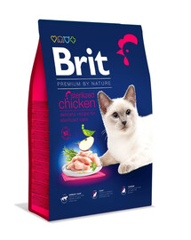BRIT Cat Premium by Nature Sterilised chicken steriliseeritud kassidele kanalihaga  8kg