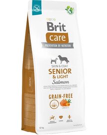 BRIT Care teraviljavaba Senior&Light kuivtoit lõhega 12 kg