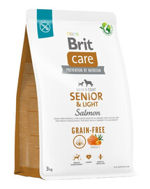 BRIT Care teraviljavaba Senior&Light kuivtoit lõhega 3 kg