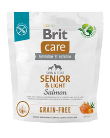 BRIT Care Grain-free Senior&Light kuivtoit lõhega 1 kg