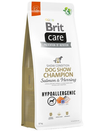 BRIT Care Hypoallergenic Dog Show Champion 12 kg  Hüpoallergeenne Lõhega ja heeringastega täiskasvanud koertele