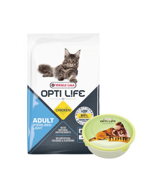 VERSELE-LAGA Opti Life Cat Sterlised/Light Chicken 7.5 kg steriliseeritud kassidele + kast TASUTA