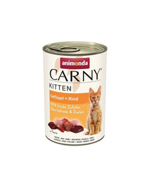 ANIMONDA Carny Kitten Poultry&Beef 400 g kodulinnu- ja veiseliha kassipoegadele