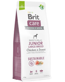 BRIT Care Sustainable Junior Large Breed kana ja putukatega 12 kg