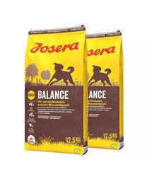 JOSERA Balance 2 x 12,5kg vanematele või vähem aktiivsetele koertele