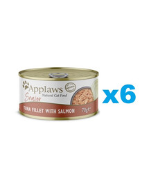 APPLAWS Cat Senior Tuna with Salmon in Jelly tuunikala lõhega želees eakatele 6x70g