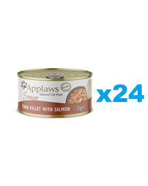 APPLAWS Cat Senior Tuna with Salmon in Jelly tuunikala lõhega želees eakatele 24x70g