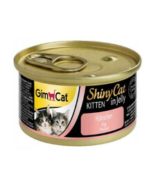 GIMCAT Shiny Cat Kitten Chicken 70 g kana želees kassipoegadele