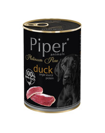 DOLINA NOTECI PIPER Platinum Pure z kaczką 400g mokra karma dla psów z alergią