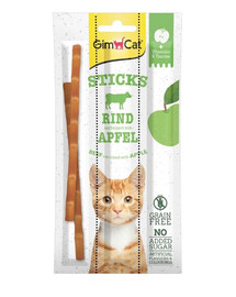 GIMCAT Sticks Beef&Apple 3tk veiseliha ja õunapulgad