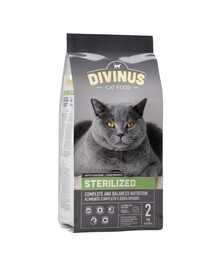 DIVINUS Cat Sterilized steriliseeritud kassidele 2 kg
