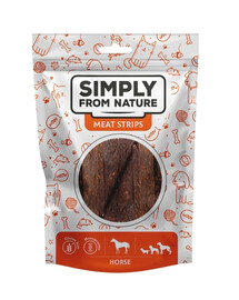 SIMPLY FROM NATURE Meat Strips Liharibad hobuseliha koertele 80 g