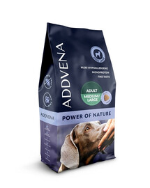 ADDVENA Power of Nature Adult medium&large 10 kg lambaliha keskmise ja suure tõugu koertele