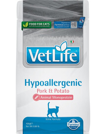 FARMINA VetLife hüpoallergeenne täiskasvanud sealihatoit kassidele 400 g
