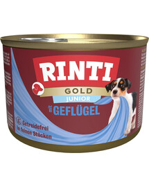 RINTI Gold Junior Poultry Mini linnuliha väikest tõugu kutsikatele 185 g