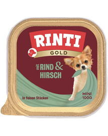 RINTI Gold Venison&Beef Mini-taldrik hirve- ja veiseliha 100 g