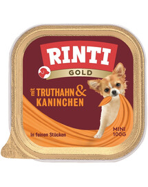 RINTI Gold Turkey&Rabbit Mini kalkuni ja küüliku salve 100 g