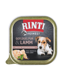 RINTI Feinest Poultry Pure&Lamb kodulinnu- ja lambaliha salve 150 g