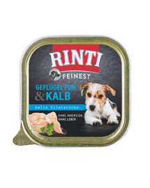 RINTI Feinest Poultry Pure&Veal kodulinnu- ja vasikalihataldrik 150 g